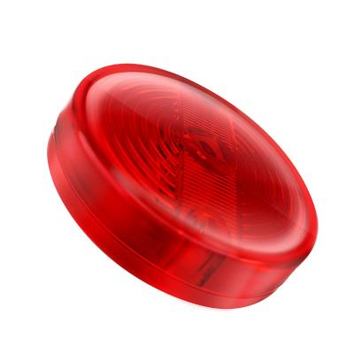 China 2.75 Inch Lorry Truck Bus Trailer LED Clearance Light Truck Clearance Light 24V Truck Clearance LED Light Signal Side Round Lamps for sale