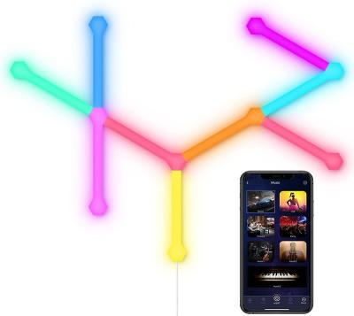 China FUNN016 Modern RGB Constellation Smart Wall Lights Control Game Music Sync AlexaGoogle Assistant Multicolor Segmented Bars for sale