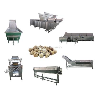 China Restaurant and Food Processing Plant Quail Egg Hard Cooking and Peeling Production Line for Snake Processing for sale