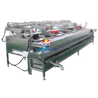 China Restaurant and Food Processing Factory Quail Egg Hard Cooking and Peeling Production Line , Machine for Peeling Quail Eggs for sale