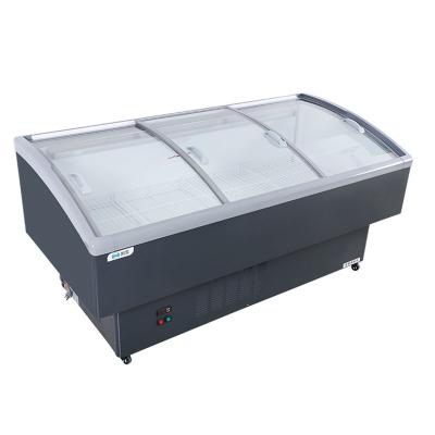 China Used Display Liquid Nitrogen Outdoor Ice Cream Blast Commercial Freezer for sale