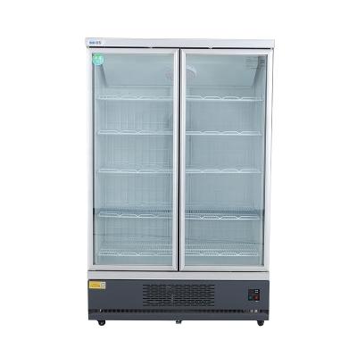 China Glass door supermarket display freezer vertical freezer showcase for sale