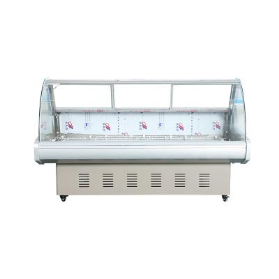 China Large capacity deli showcase butchery shop display chiller for sale