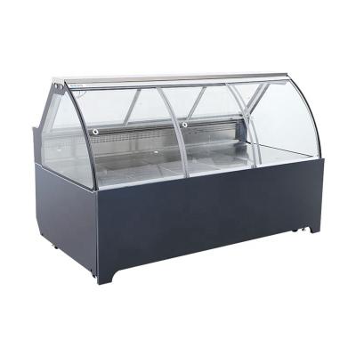 China Meat Showcase Cooler Refrigeration Units Deli Refrigerated Display Case for sale