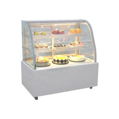 China Stainless steel counter top display counter commercial mini refrigerator for cake shop for sale