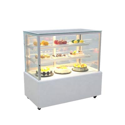 China Square cake showcase refrigerated display for sale