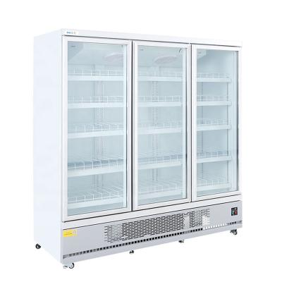 China Supermarket Commercial Upright Cooler Freezer Display Refrigerator for Beverage for sale