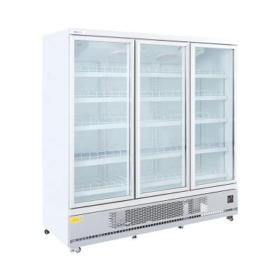 China commercial 3 glass door display upright freezer for sales for sale