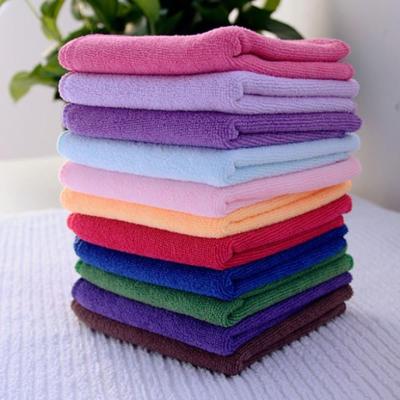 China 25*25cm Absorbent Microfiber multifunctional Square Face Towel Hand Towel Cleaning Towel for sale