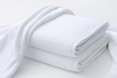 China 70*140cm 100% Cotton Pure White Hotel Bath Towel Hand Towel Face Towel Hair Towel for sale