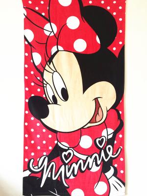 China 70*140cm 300g cotton Children Cartoon Mickey Bath Towel Beach Towel Swimming Towel for sale