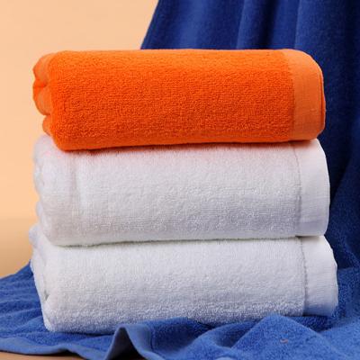 China Hotel & Spa Cheap Good Quality One Color Cotton Customized Bath Towel Face Towel Hand Towe for sale