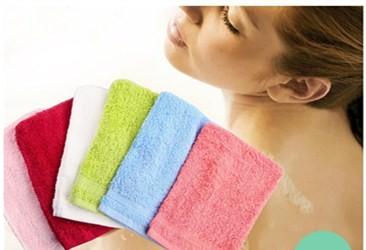 China Bath Glove Spa Bath Towel Sponge Shower Intrafamilial Exfoliating Scrubbing Bath Towel for sale