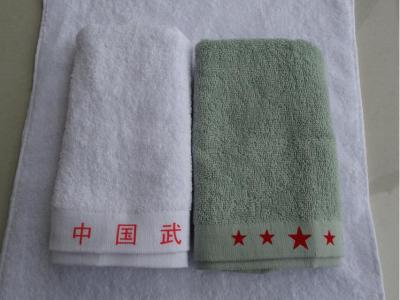 China Military Towel Bath Towel Army Towel Cotton Olive Green for sale