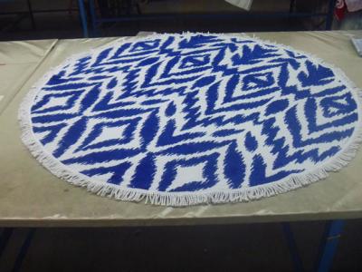 China Factory supply Cheap Price Small MOQ 100% cotton  turkish round beach towel for sale