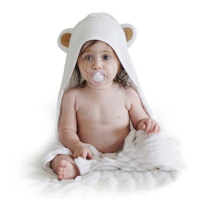 China China Wholesale cheap price  organic bamboo hooded baby towel hooded baby bath towel bamboo baby animal hooed towel for sale