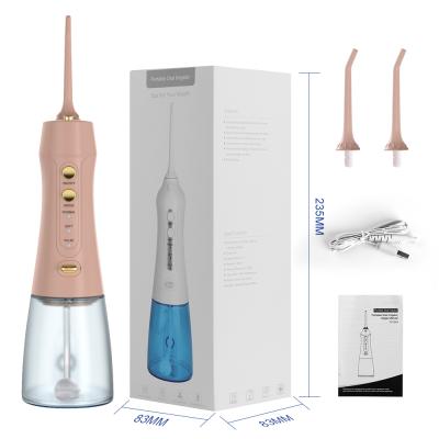 China New Hot Selling Car Electric Oral Irrigator Cordless Electric Water Flosser For Teeth Cleaning for sale