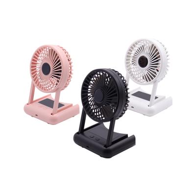 China New Foldable Handheld Fans Foldable Handheld Pocket Led Small Light Desktop Mini Usb Rechargeable Portable Fans Fan for sale