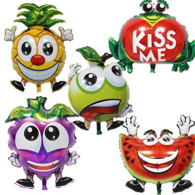 China Decorations Fruit Balloon Aluminum Foil Balloon Helium Ball Kids Toys New Years Gift Kids Birthday Party Decoration Animal Balloon for sale