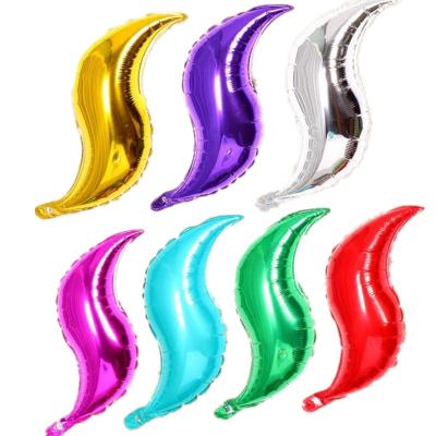 China Decorations 18inch S Shape Foil Balloons Birthday Wedding Party Decoration Mall Layout for sale