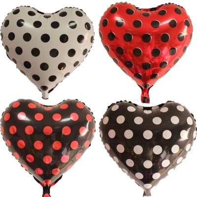 China Black Red White Dot Dot Balloons Birthday Party Decorations Stain Dot Baby Shower Decorations for sale