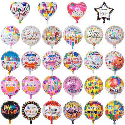 China Happy Birthday Decorations 18 Inch Foil Balloons Kids Birthday Toys Helium Balloons Inflatable Balloon Party Decorations for sale