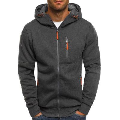 China OEM Style Workout Breathable Pocket Men New Zipper Functional Zipper Up Hoodies Wholesale Thick Warm Polyester Custom Logo Hoody for sale