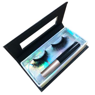 China 3D Magnetic Highlights 10 Mink Eyelashes Pancy Natural Soft Light Private Label Magnetic Clip One Set and Magnetic Eyeliner for sale