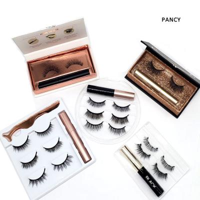 China Natural Hot Selling Magnetic Eyelash And Eyeliner Eyeliner 6 Magnetic Wick Amazon Magnetic False Lashes Kit Private Label for sale