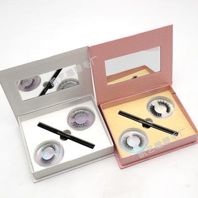 China Wholesale Pancy Long Natural Style Waterproof Magic Eyeliner 2021 New With Eyelash Set Private Label for sale