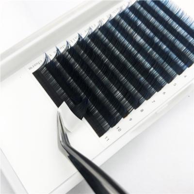 China OEM Comfortable High Quality Private Label Russian Black Silk Individual Volume Lashes Eyelash Extension for sale