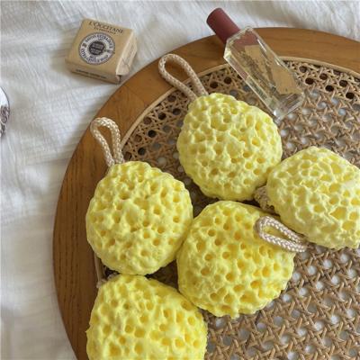 China Cutelife Viable Yellow Cheese Soft Bath Sponge Bathroom Home Care Soft Body Sweeps Magic Wash Massage Sponges Kitchen Cleaning Product for sale