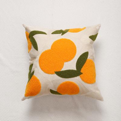 China Cutelife 45*45cm Fruit Folded Towel Embroidered Full Embroidered Pillowcase for sale