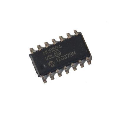 China Product BOM list four operational amplifier IC electronic chip MCP604-I/SL MCP604I SOP-14 for sale