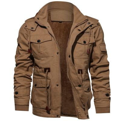 China High Quality Plus Size Winter Thickening Jackets Plus Size Bomber Style Men's Jacket Warm Military Coat 5XL Men for sale