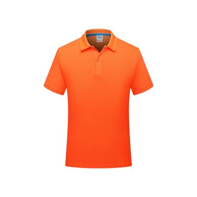 China Anti-wrinkle Quick-drying Solid Color Collar T-shirts Polyester Men's Comic Polo T-Shirt for sale