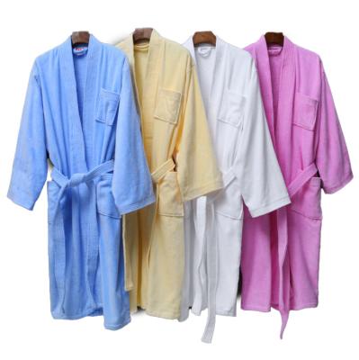 China Men's And Women's Bathrobes Terry Cotton Pajamas Hotel Breathable Soft Cotton Bathrobe for sale