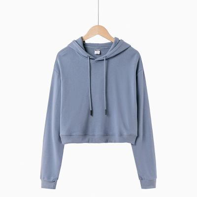 China Custom Anti-wrinkle all-size short women's hoodies and sweatshirts for sale