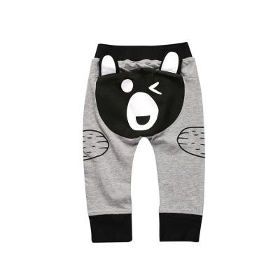 China Newest Design Breathable Toddler Pants Cartoon Bear Design Warm Baby Long Pants Lovely Wholesale Baby Boy Panty Pants for sale