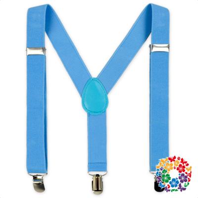 China Multicolor Metal Suspender Clips Children 1 Buckle Adjuster Party Boys Casual Western Girls for sale