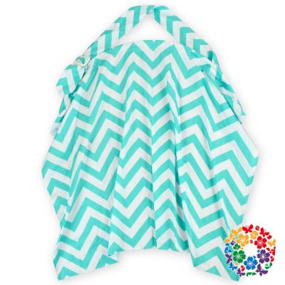 China Newest Fashion Design Breastfeeding Cover Chevron Printed Nursing Care Poncho Cover for sale