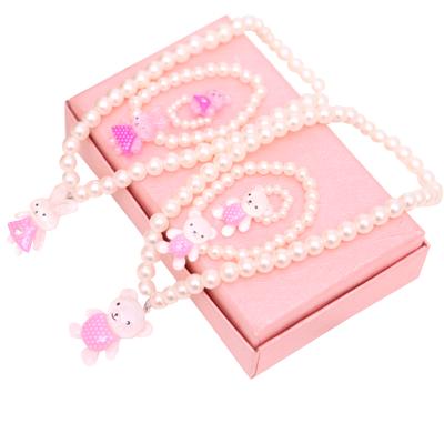 China Cute Little Baby Girl Necklace 3pcs Kids Jewelry Gift 3pcs Cute Cartoon Girl Necklace Pretty Sets Cute Birthday Girl Necklace for sale