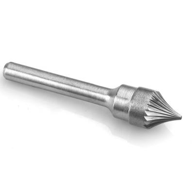 China Wolfram carbide(WC) Wolf's fang High Quality Taper arc Type X carbide burr for processing ferrous metal products for sale