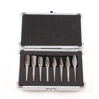 China Wolfram carbide(WC) Wolf's fang High Quality carbide burr set 8pcs carbide burr set 1/4 for sale for sale