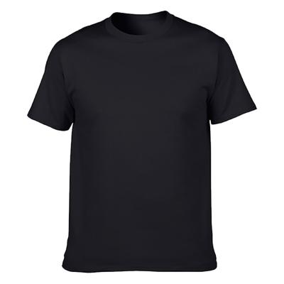 China Wholesale180gsm Anti-Wrinkle 100% Cotton T-shirt White Black Bulk for sale