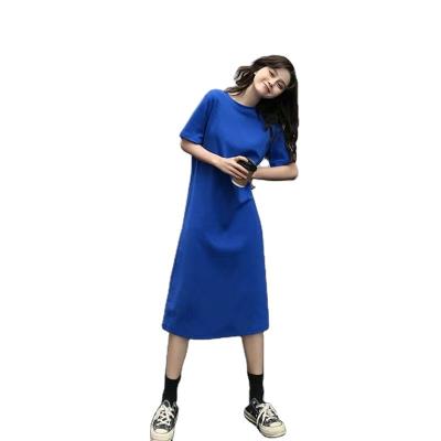 China Anti-Static Logo Womens Plain Cotton Casual Custom T-shirt Casual Shirts For Women's Plain T-shirt Blank Dress for sale