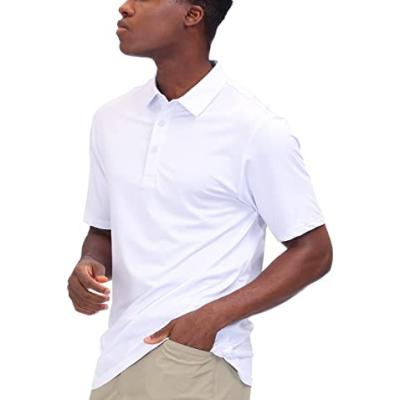 China Custom 100% Cotton Mens Plain Design Logo Anti-Wrinkle Wholesale OEM White T-shirt Printing Golf Polo T-Shirts for sale