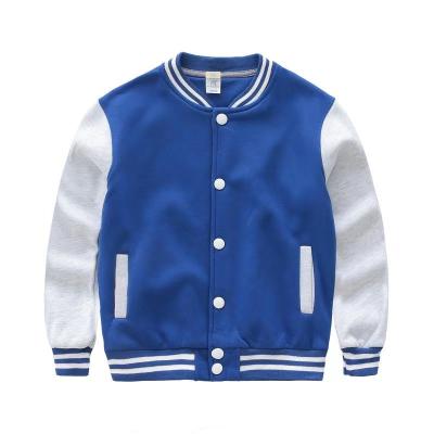 China 2021 Wholesale Custom Anti-wrinkle Kids Girls Boys Baseball Jacket For College Style School Simple Jackets for sale