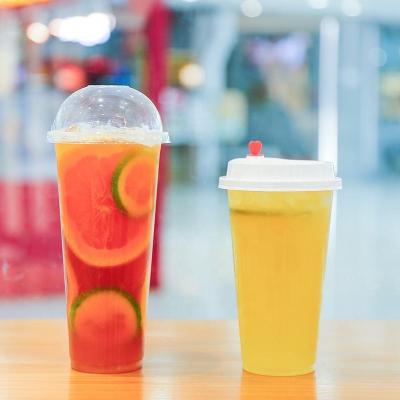 China Recyclable 90mm diameter plastic cup 16oz milk tea disposable cup clear water cup sale for sale