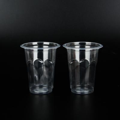 China Recyclable Round plastic pp disposable tea drinking cups factory supplies in socked for sale